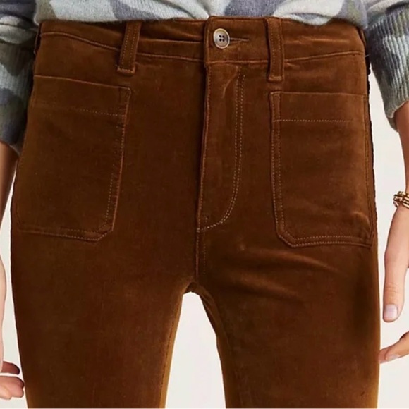 Pilcro and the Letterpress Anthropologie HighRise Corduroy Skinny Pants 28 Camel - Picture 2 of 7